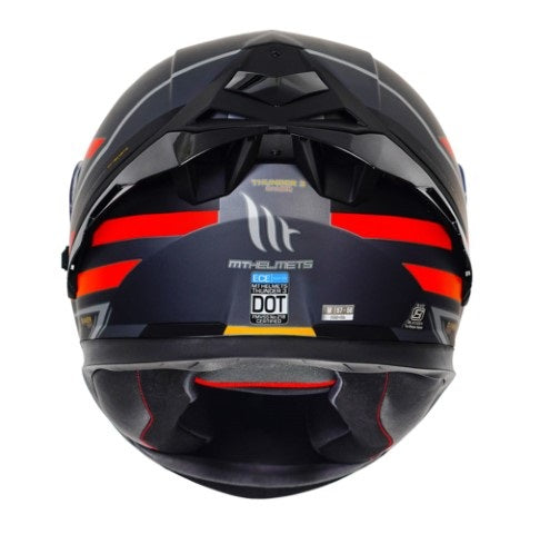 MT Thunder3 Pro Damer Matt Black Red Helmet