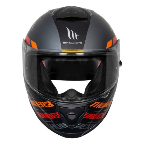 MT Thunder3 Pro Damer Matt Black Red Helmet