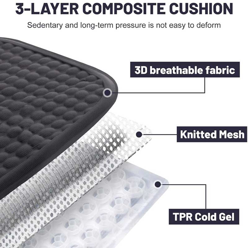 MH Moto Easy Bum Gel Cushions Honeycomb For Car & Office, Home, Wheel Chair