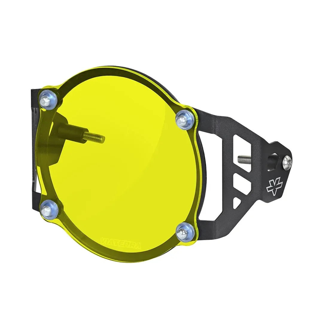 VIATERRA HEADLIGHT GRILL FOR HIMALAYAN BS4 YELLOW TINT