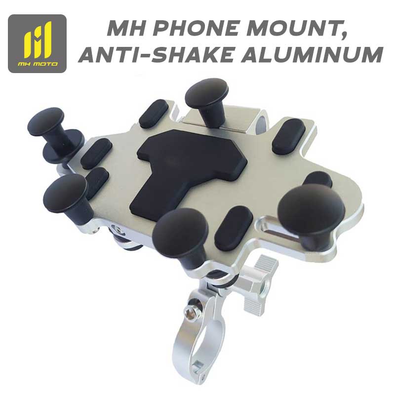 MH Moto Motorcycle 6 Phone Mount, Anti-Shake Aluminum H99