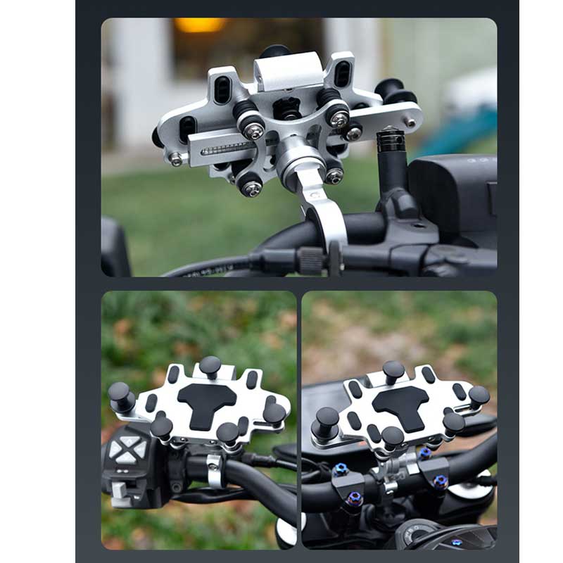 MH Moto Motorcycle 6 Phone Mount, Anti-Shake Aluminum H99