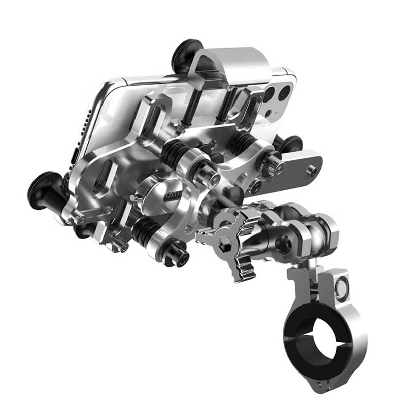 MH Moto Motorcycle 6 Phone Mount, Anti-Shake Aluminum H99