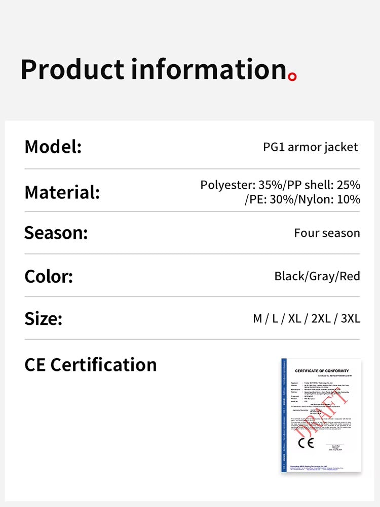 Motowolf Full Body Protection Armour