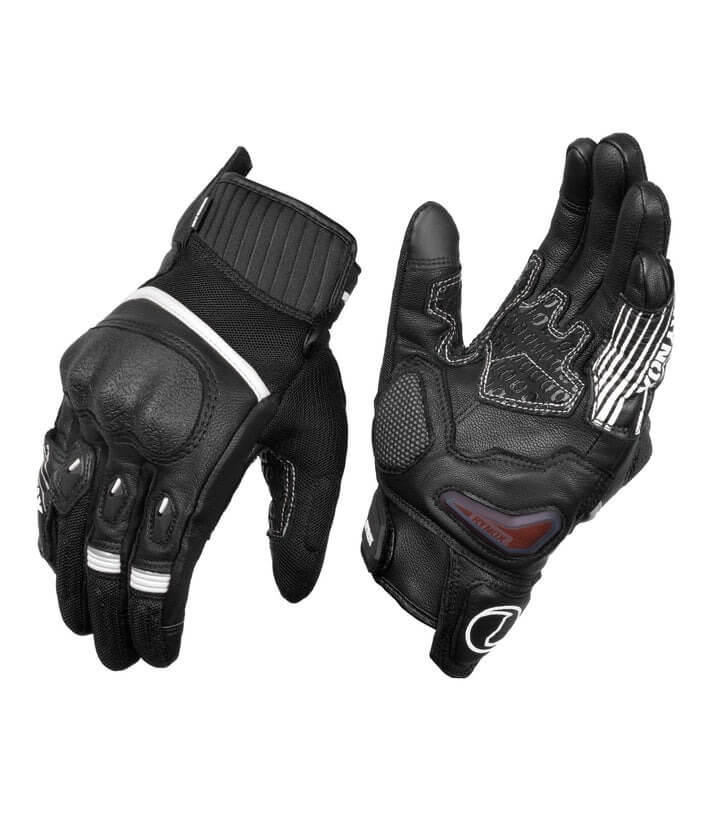 Rynox tornado Pro 4 Black White Gloves