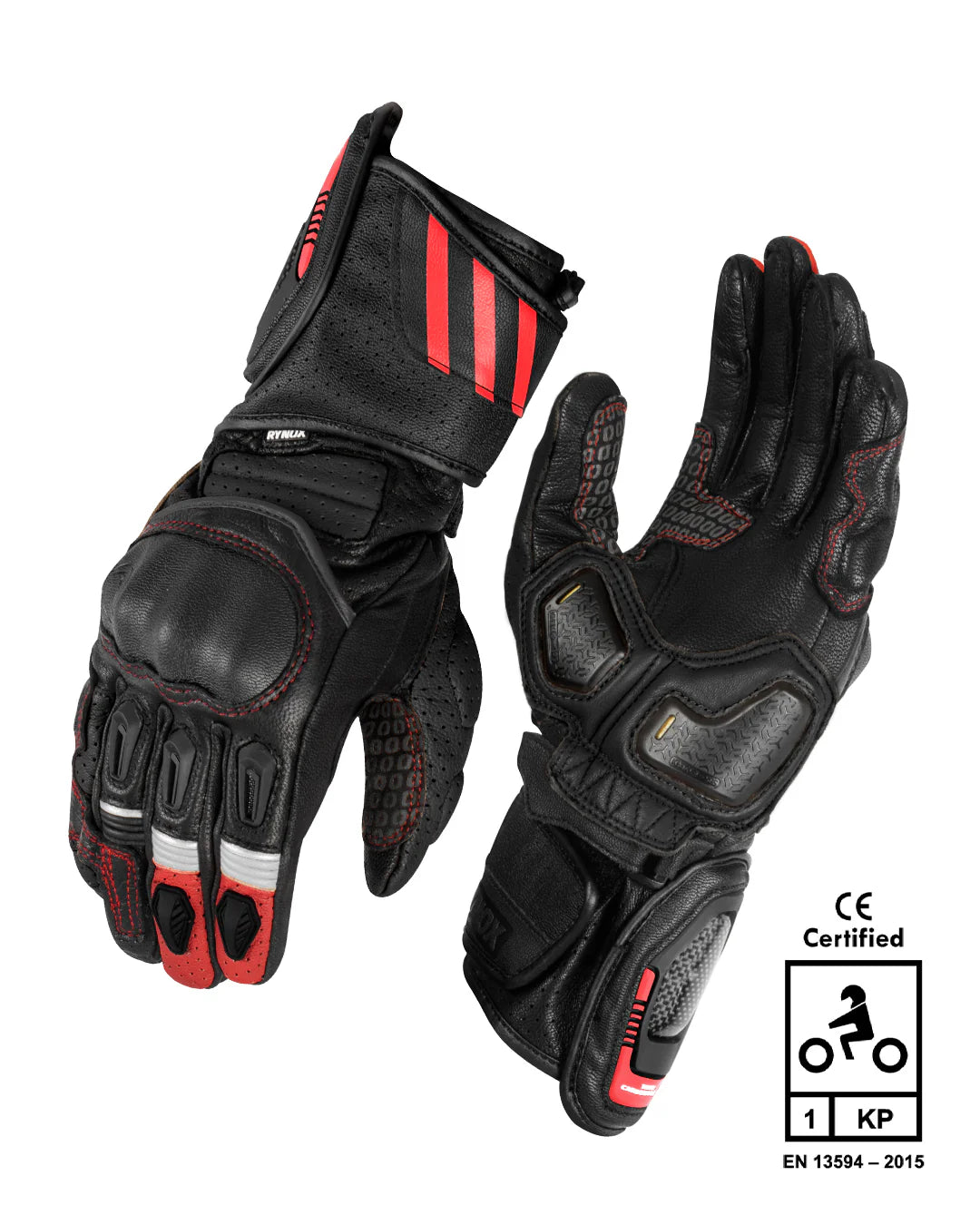 Rynox Storm Evo 3 Red Gloves