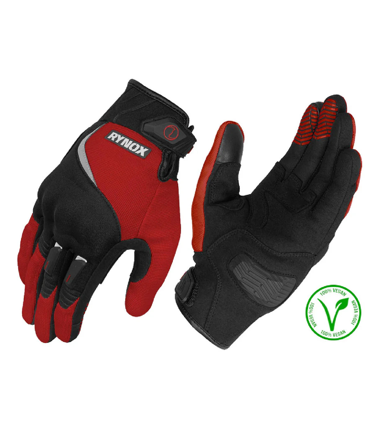 Rynox Helium GT Black-Red Gloves