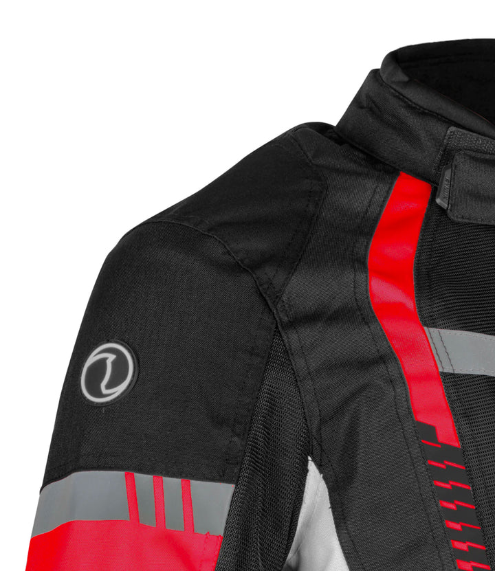 Rynox Tornado Pro 4 Jacket - Ce Certified Class A Red