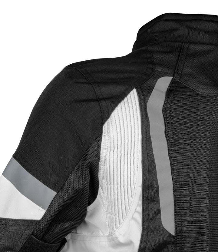 Rynox Tornado Pro 4 Jacket - Ce Certified Class A Black White