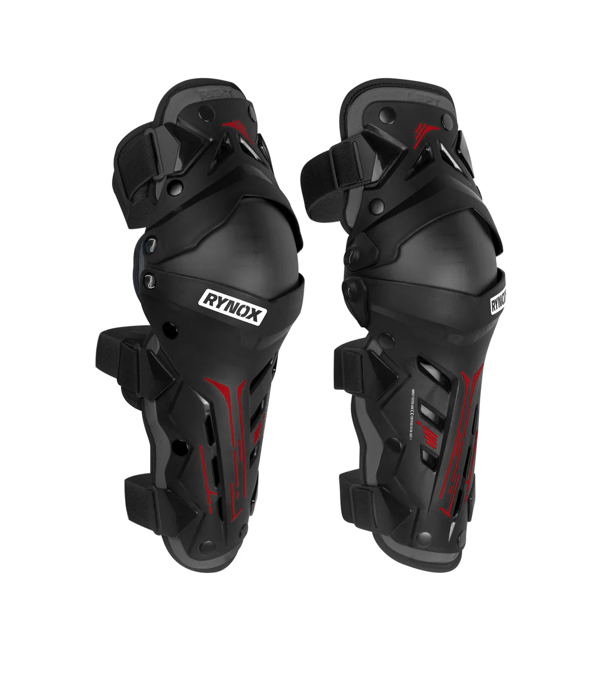 Rynox Bastion Bionic Knee Guards (Black Red)