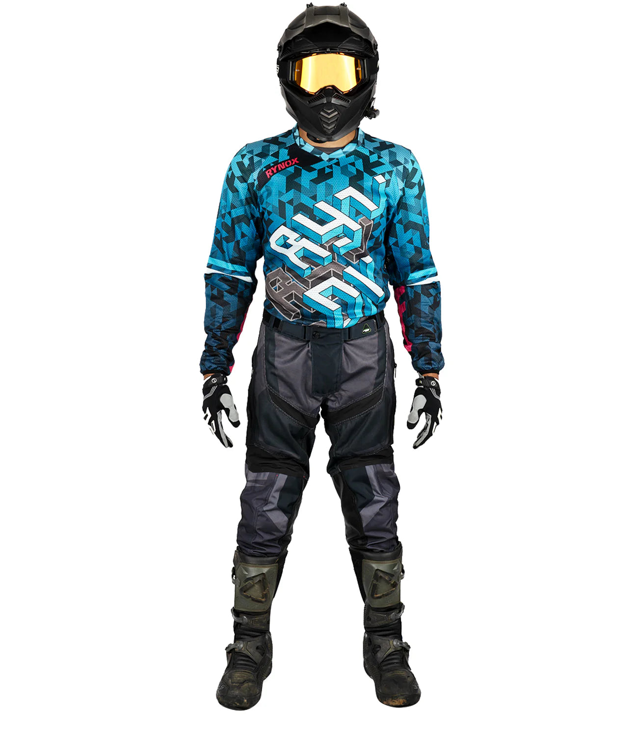 Rynox Fusion Neo Offroad Cyber Blue Jersey