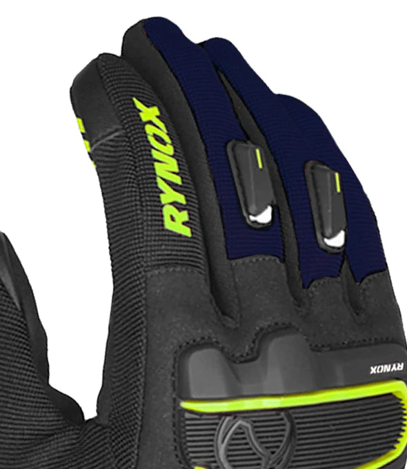 Rynox Helium GT 2 Black-Hi Viz Green Gloves
