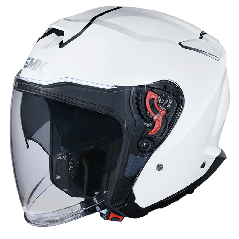 SMK GTJ Solid White Helmet(GL100)