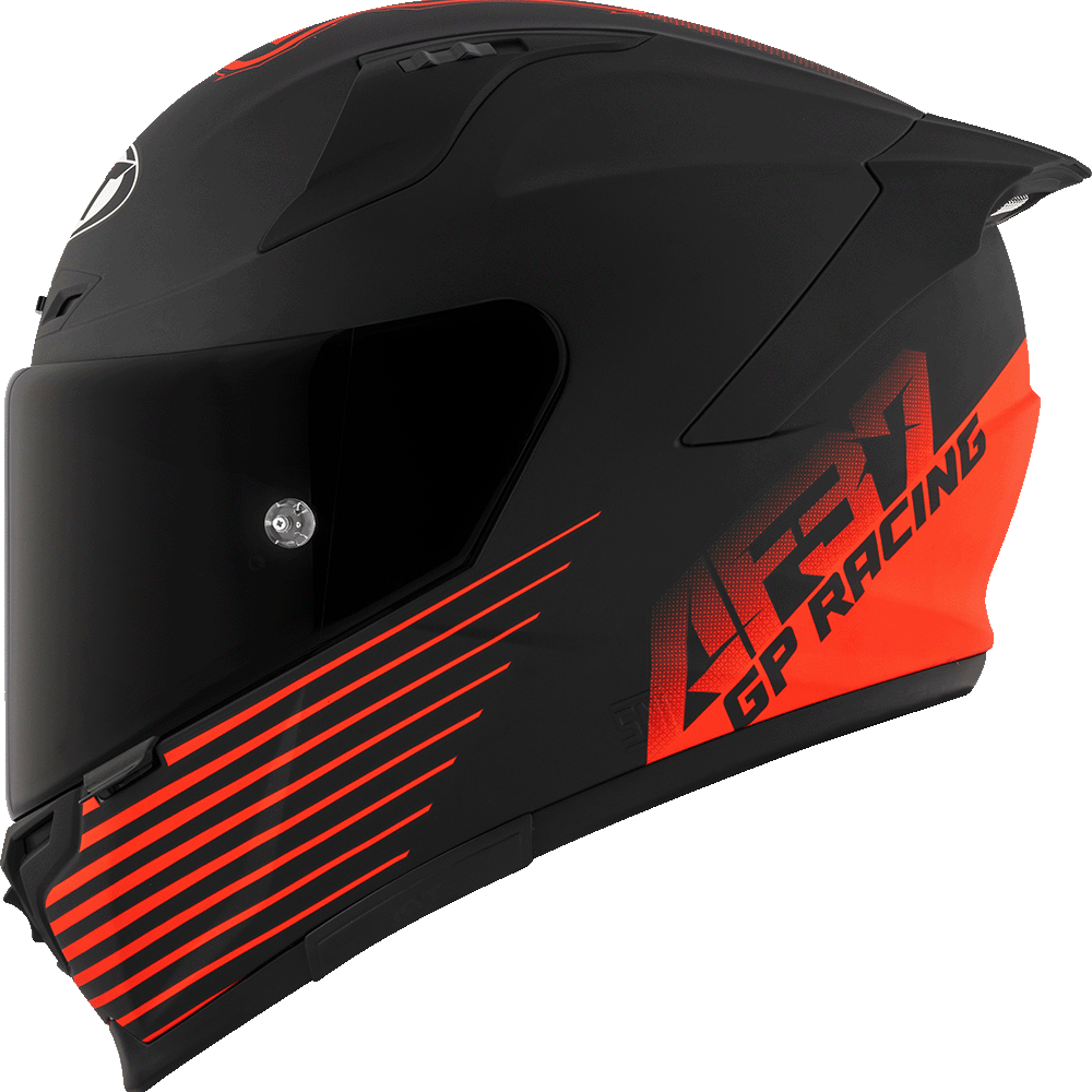 KYT Striker AF37 Livery Matt Black Red Helmet
