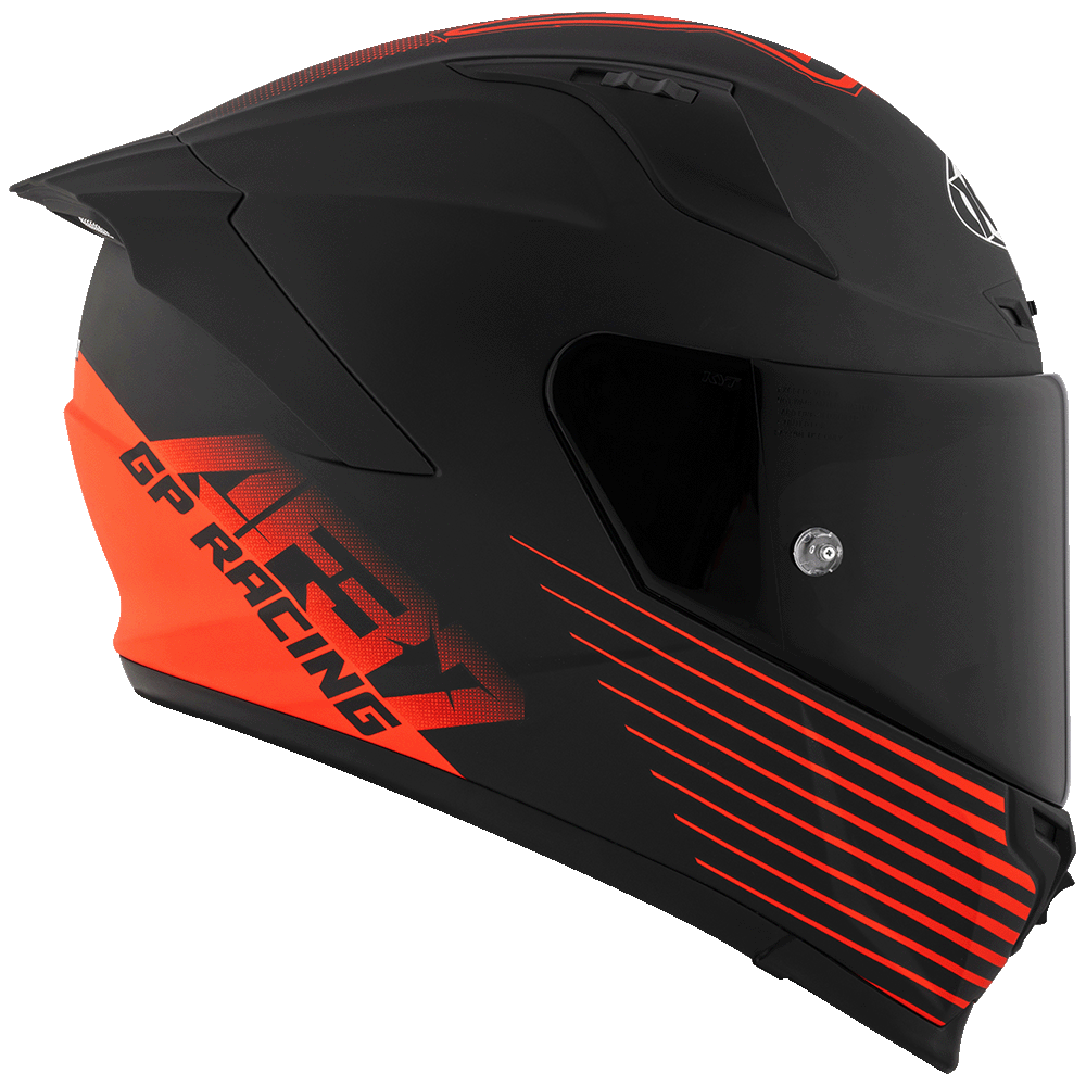 KYT Striker AF37 Livery Matt Black Red Helmet