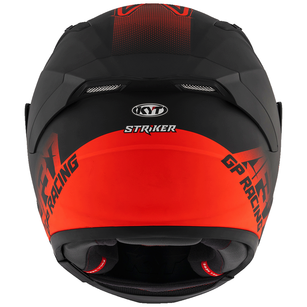 KYT Striker AF37 Livery Matt Black Red Helmet