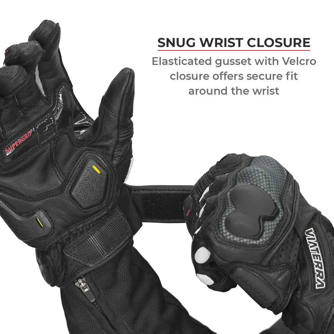 ViaTerra Shifter Black – Short Motorcycle Riding Gloves