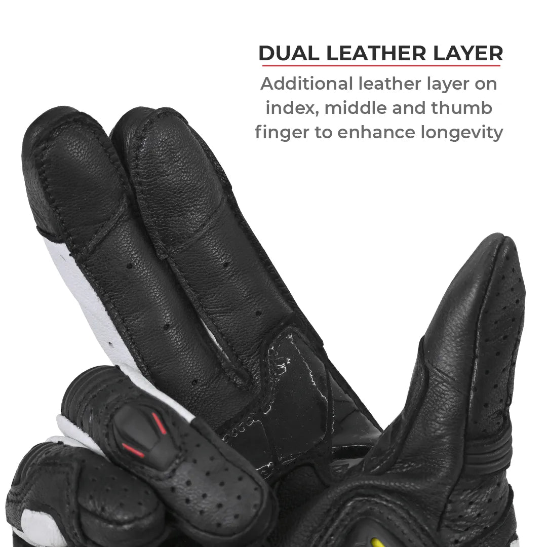 ViaTerra Shifter Black – Short Motorcycle Riding Gloves