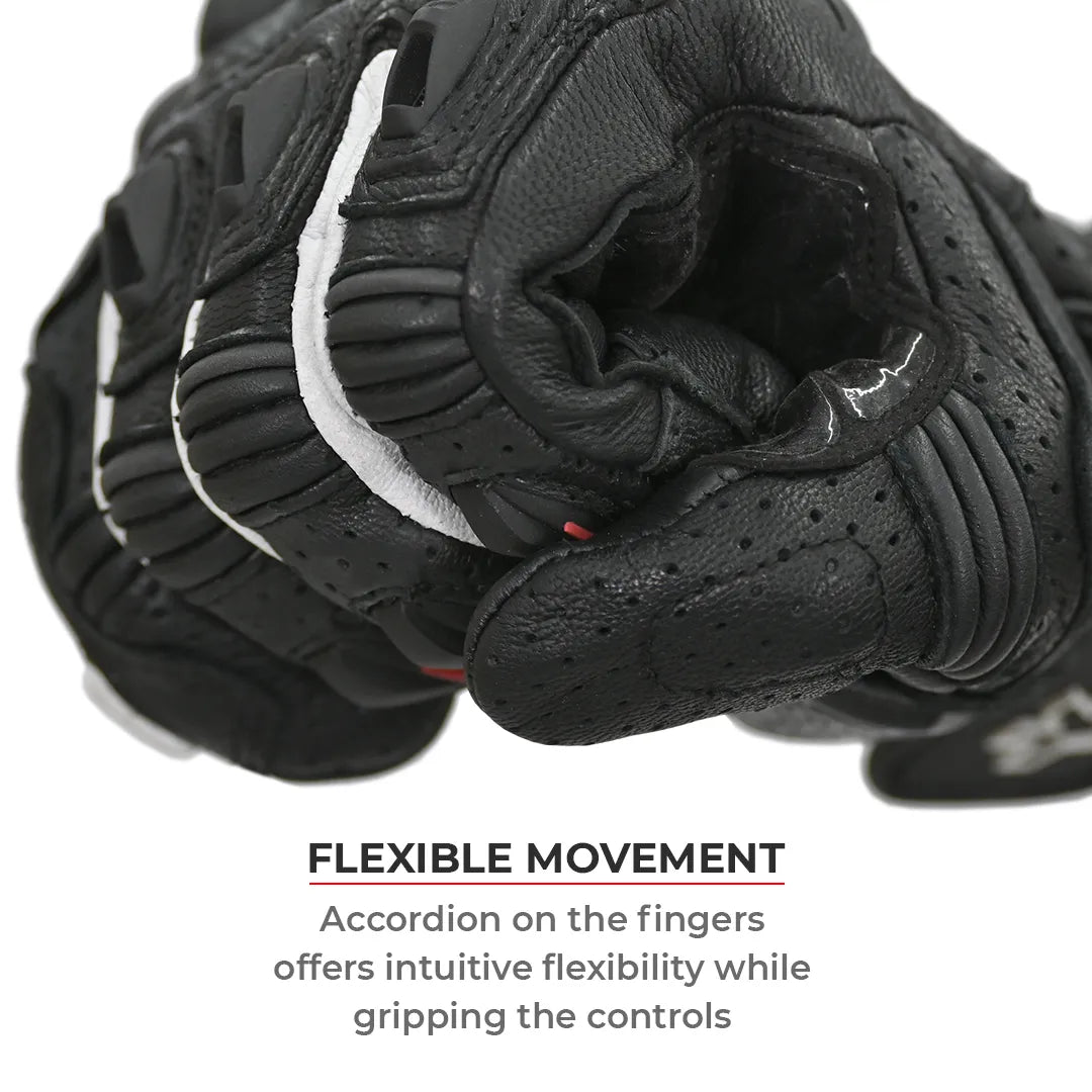 ViaTerra Shifter Black – Short Motorcycle Riding Gloves