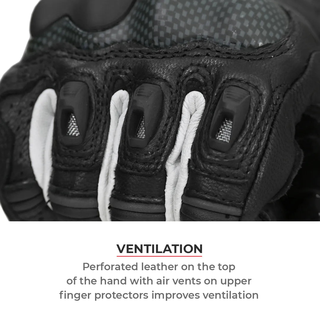ViaTerra Shifter Black – Short Motorcycle Riding Gloves
