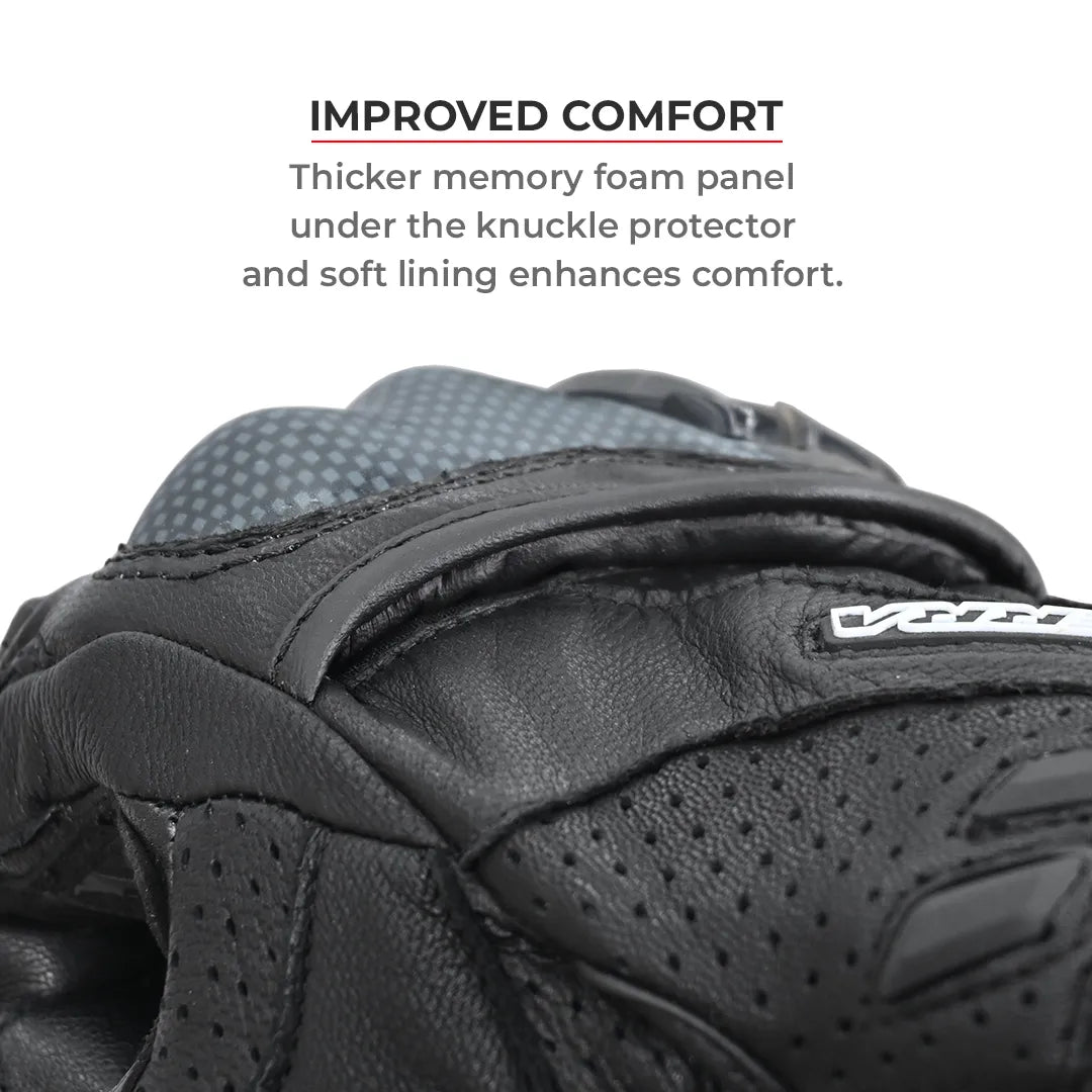 ViaTerra Shifter Black – Short Motorcycle Riding Gloves