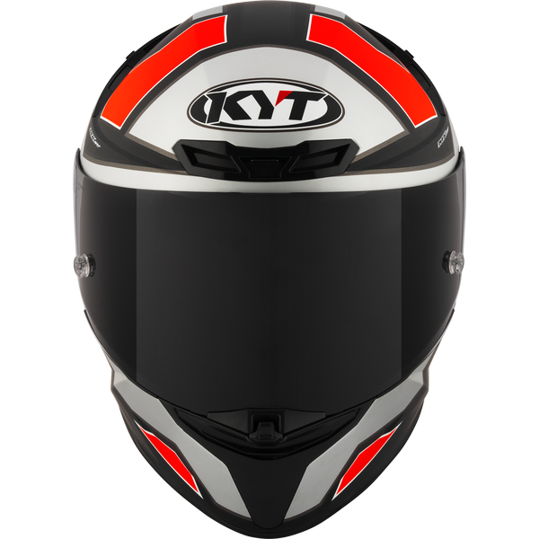 KYT TT Revo Electron Matt Grey Red Helmet