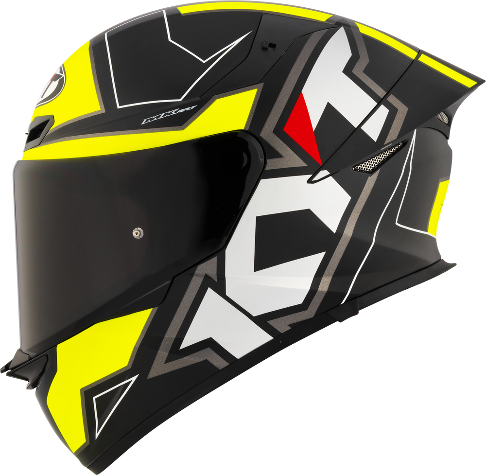 KYT TT Revo Electron Matt Black Yellow Helmet