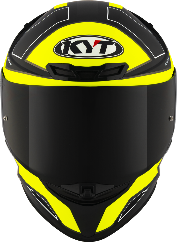 KYT TT Revo Electron Matt Black Yellow Helmet