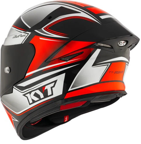 KYT TT Revo Tourist Gloss Red Fluro Helmet