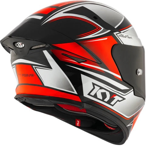 KYT TT Revo Tourist Gloss Red Fluro Helmet