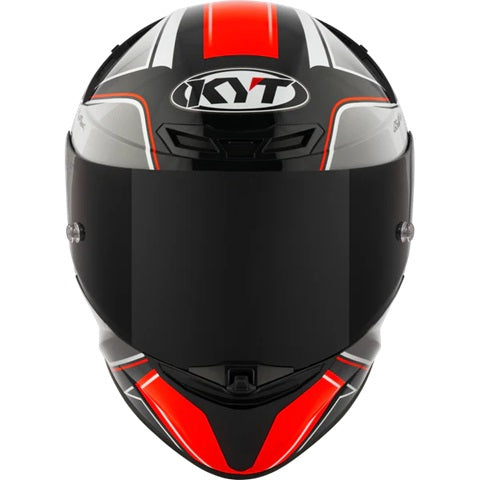 KYT TT Revo Tourist Gloss Red Fluro Helmet