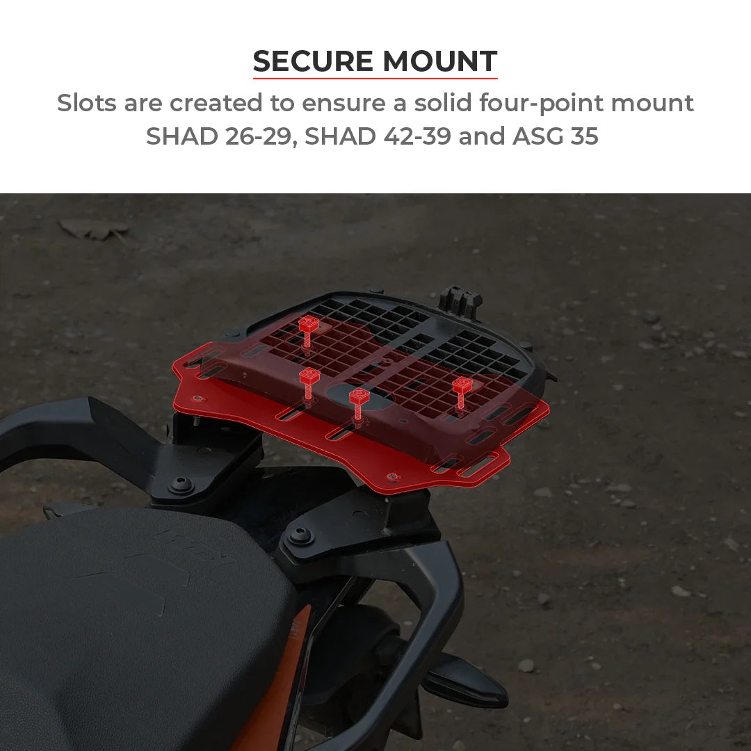 VIATERRA TOP BOX ADAPTER PLATE FOR KTM ADVENTURE 250/390 (2020-2024)