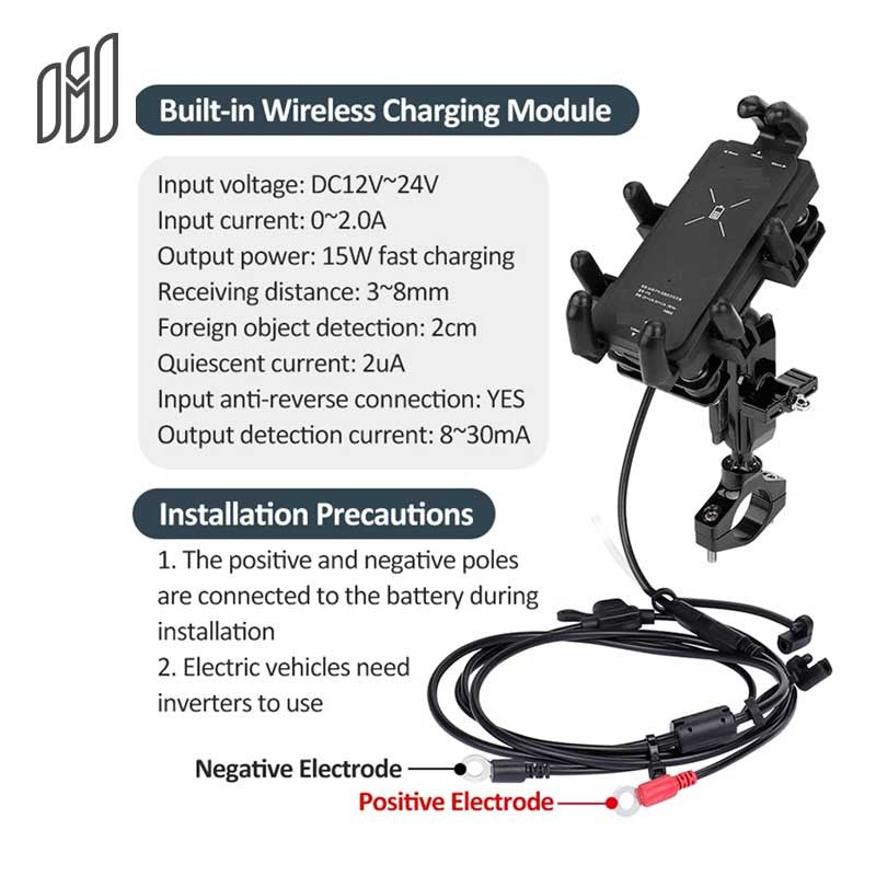 MH Moto M70 Phone Holder With Charger