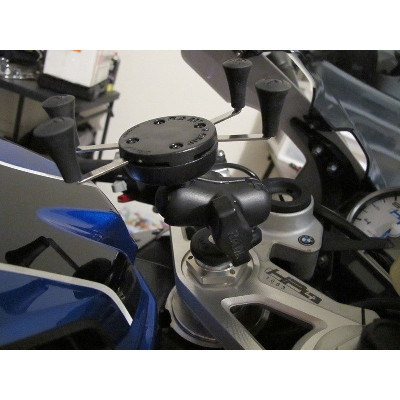 RAM Fork Stem Mount with Short Double Socket Arm & Universal RAM® X-Grip® Phone Cradle