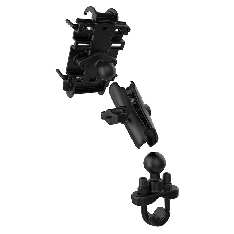RAM® Quick-Grip™ Phone Mount with Handlebar U-Bolt Base