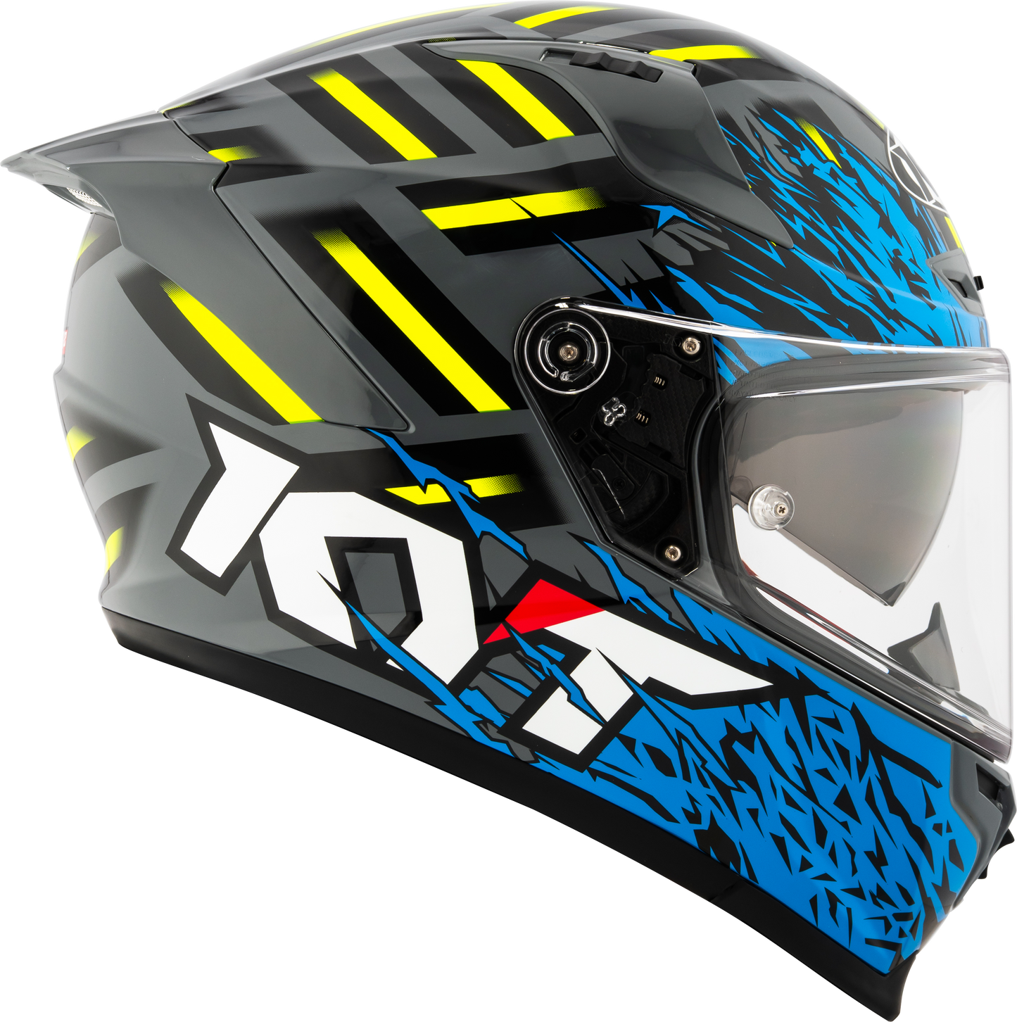 KYT STRIKER 2SV FLAMINGGLOSS GREY BLUE