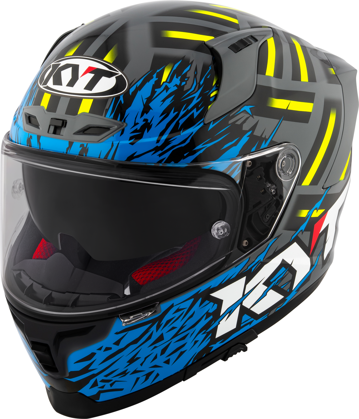 KYT STRIKER 2SV FLAMINGGLOSS GREY BLUE