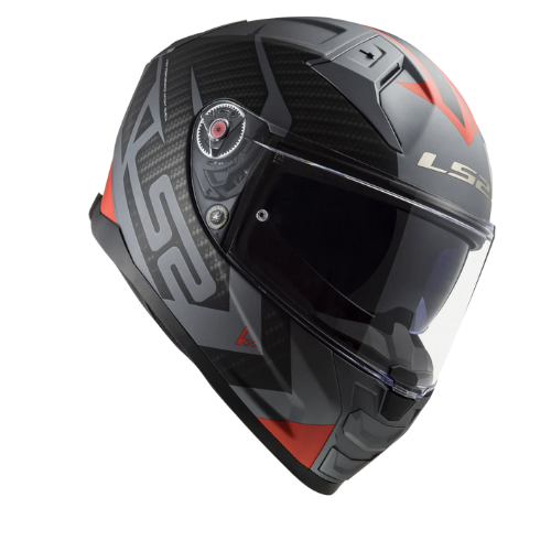 LS2 FF811 Vector II Splitter Matt Titanium Red Helmets