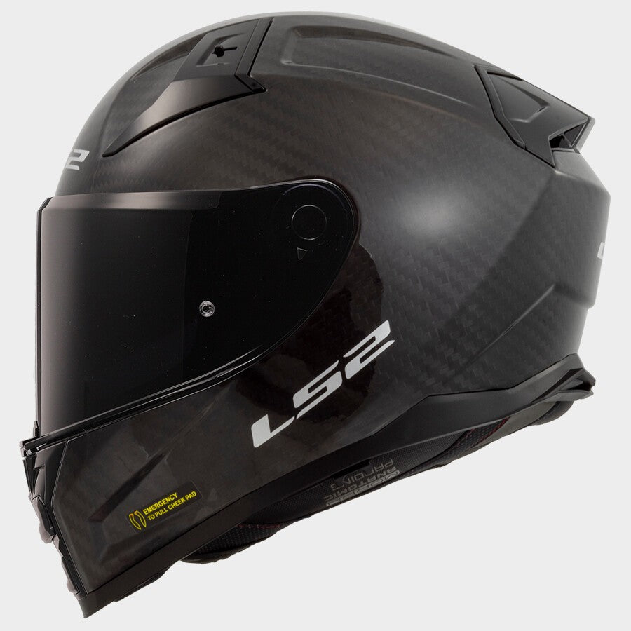 LS2 FF811 Vector II Carbon Solid Gloss Black Dual Visor Helmets