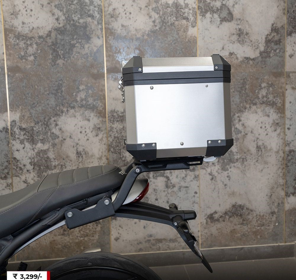 ZANA TOP RACK ALUMINIUM PLATE T-1 BLACK FOR TRIUMPH SPEED 400