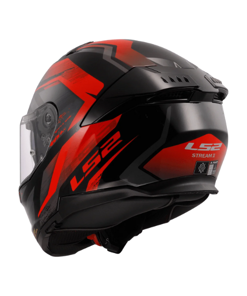 LS2 FF320 STREAM II FURY GLOSS Black Red -06