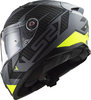 LS2 FF811 Vector II Splitter Matt Titanium hiviz yellow Helmets