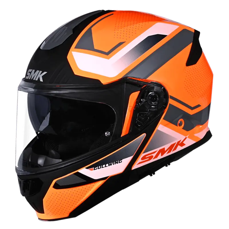 SMK Gullwing Tourleader Orange Grey Gloss (GL765) Helmet - AH Helmets