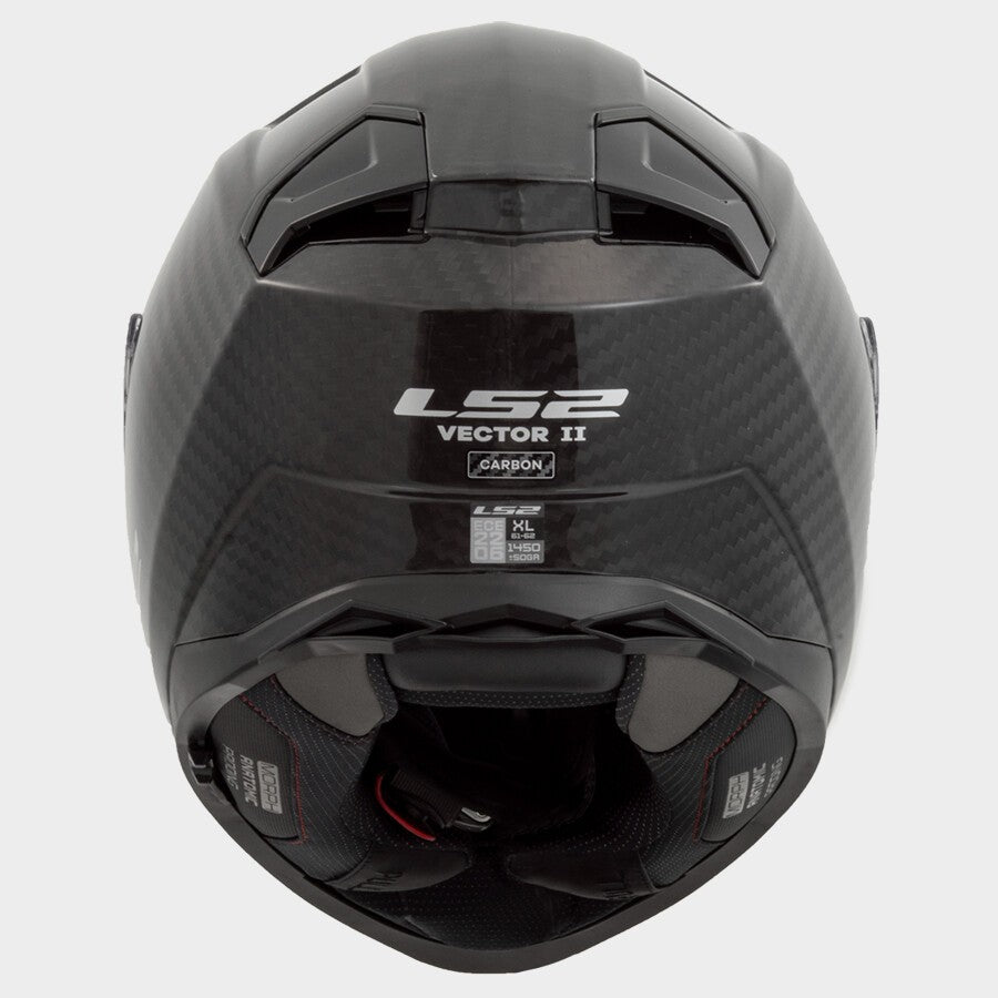 LS2 FF811 Vector II Carbon Solid Gloss Black Dual Visor Helmets