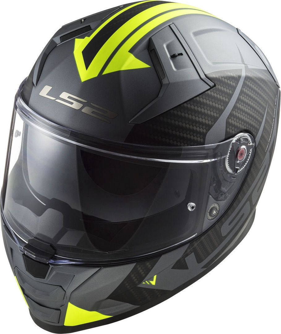 LS2 FF811 Vector II Splitter Matt Titanium hiviz yellow Helmets