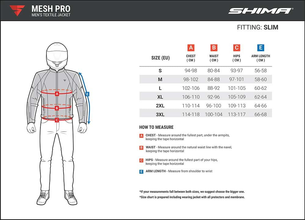 Shima Jet Mesh Jacket Black