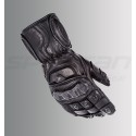 ASPIDA Ares Full Gauntlet Leather Gloves (Full Black)
