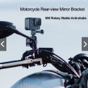 Motorcycle Rear view Mirror Mount for ActionCams + Mobile Mount