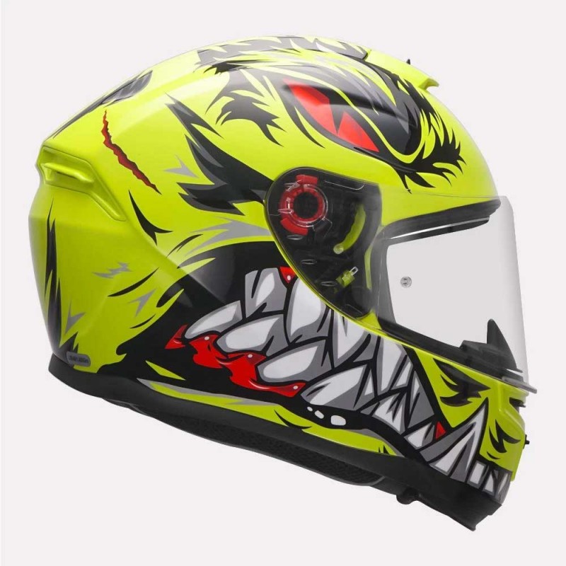 MT Hummer Shark Danger Gloss Fluro Yellow Helmet– Moto Central