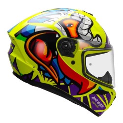 Axxis Draken S Parrot Motorcycle Gloss Flo Yellow Helmet